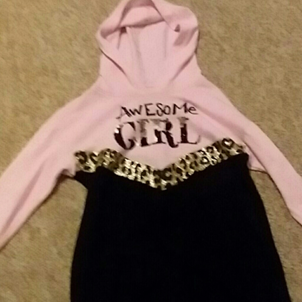 A sweatshirt dress